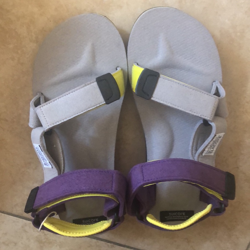 Suicoke Gray Purple DEPA-ECS Sandals
